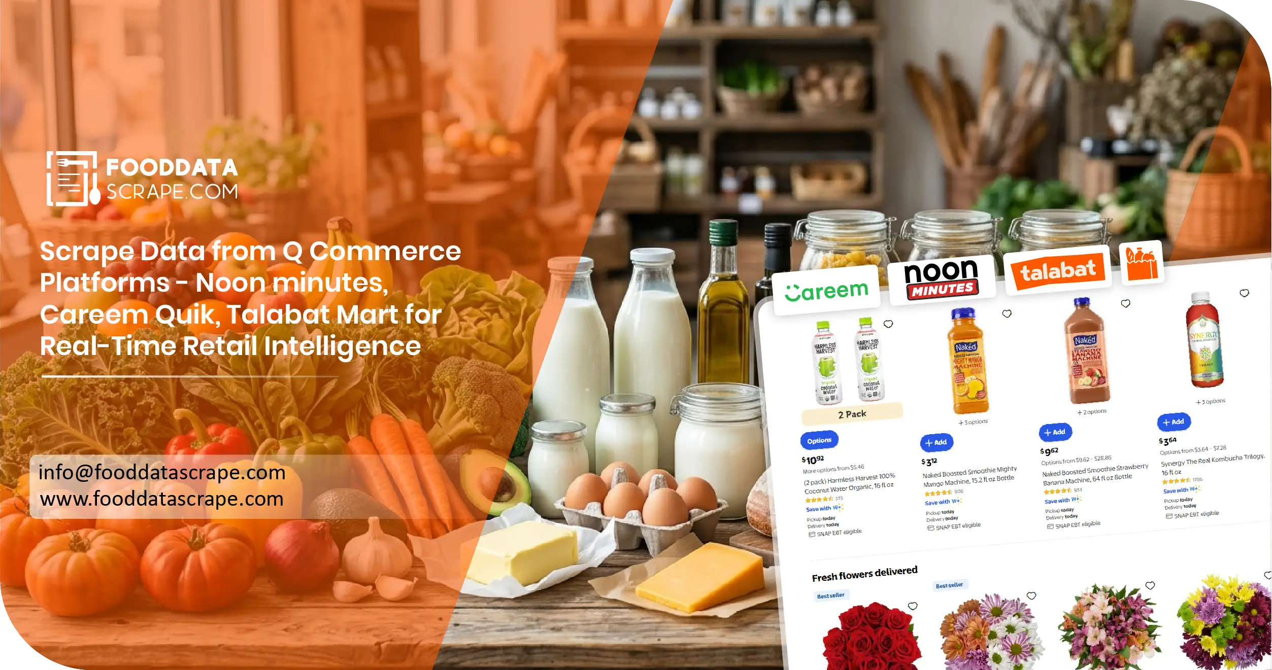 Scrape Data from Q Commerce Platforms - Noon minutes, Careem Quik